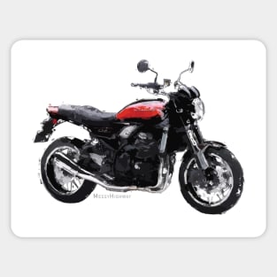 Kawasaki Z900RS 18 red, paint Sticker